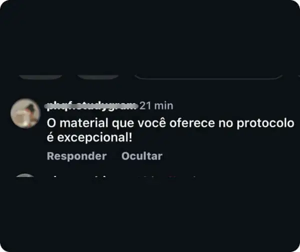 Depoimento de aluno do Protocolo